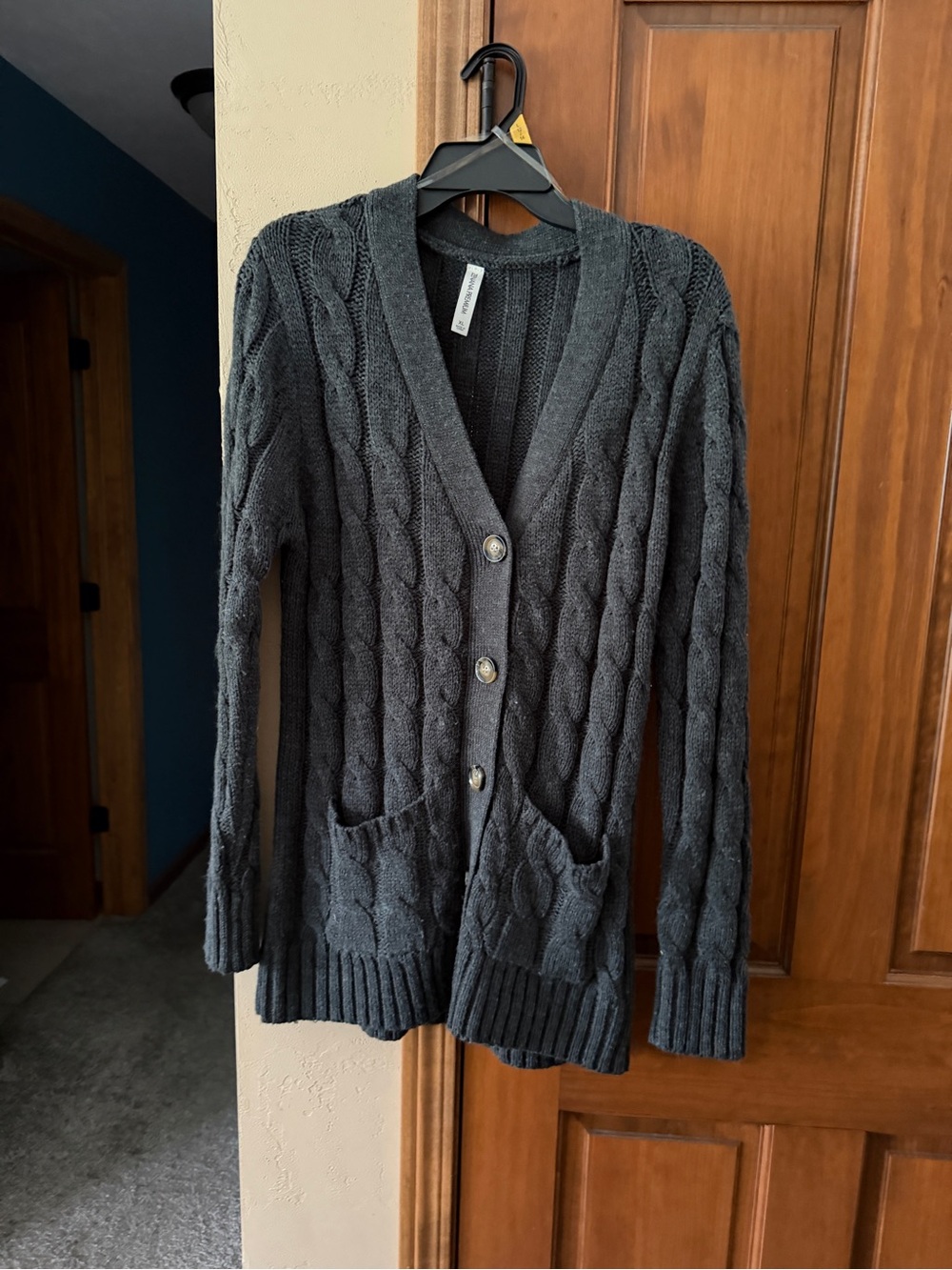 Women’s XL dark gray cardigan